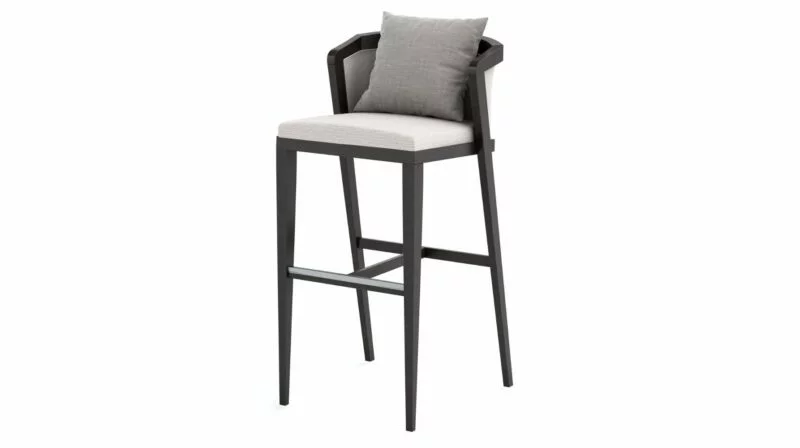 Coronet Barstool – Upholstered Back in Outdoor Barstools for Coronet collection