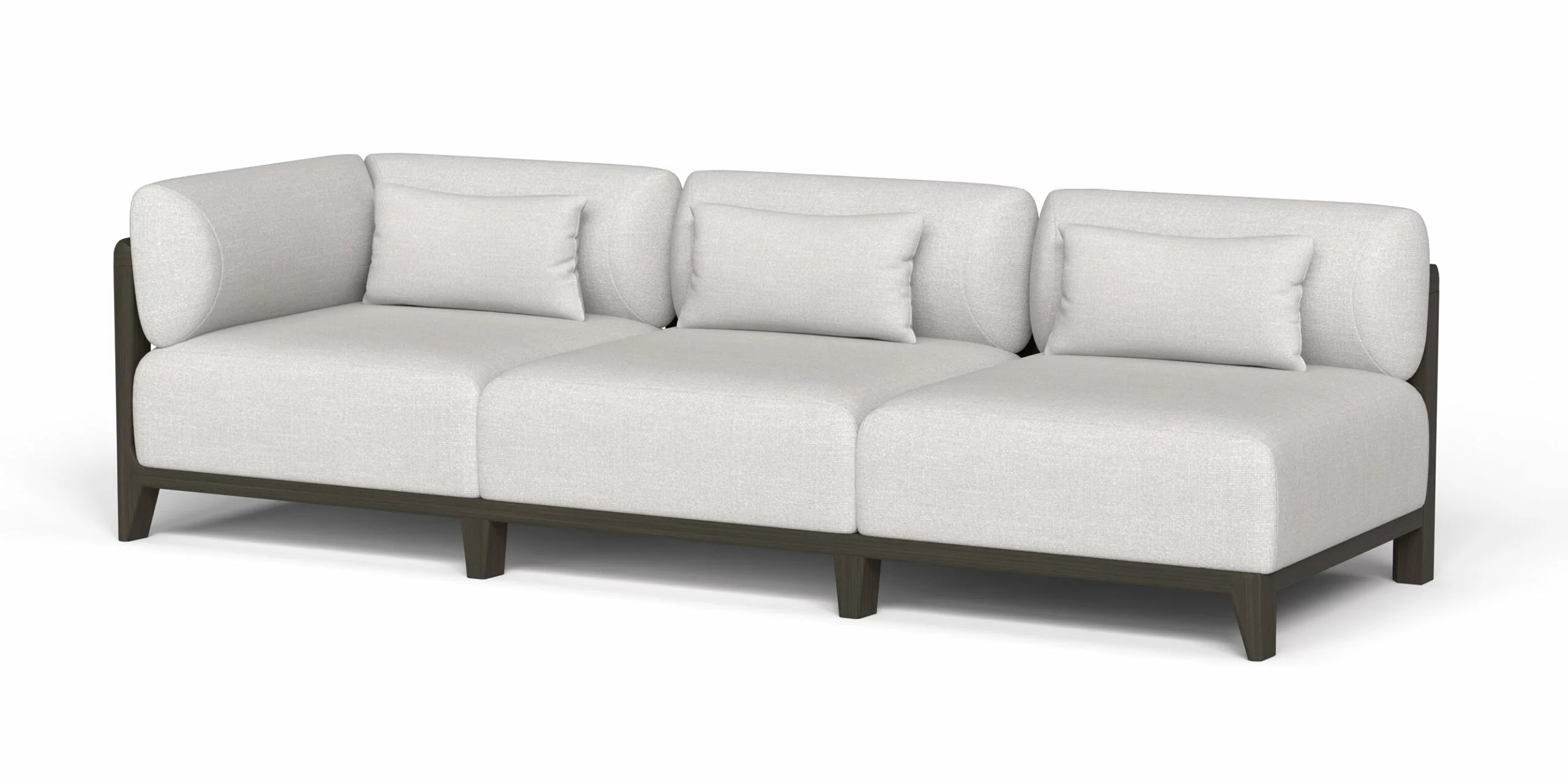 Tamarindo Round End Section in Modular Sofas for Tamarindo collection